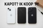 Kapotte iPhones gezocht! iPhone 12 t/m 16, Telecommunicatie, 128 GB, Zwart, Ophalen of Verzenden, Zonder simlock