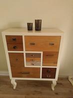 Leuk en elegant houten kast(je), Ophalen, Gebruikt, 5 laden of meer, 100 tot 150 cm