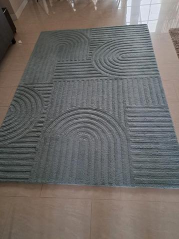 Vloerkleed wol  kleur groen 