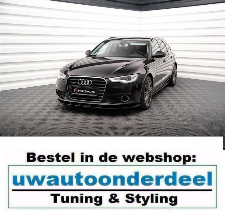 Maxton Design Spoiler Splitter Lip Geschikt voor Audi A6 C7, Auto diversen, Tuning en Styling, Ophalen of Verzenden