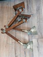 2 wandlampen, Huis en Inrichting, Lampen | Wandlampen, Ophalen, Zo goed als nieuw, Metaal, Landelijk