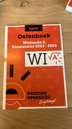 Oefenboek Wiskunde A Examenstof 23-24, Ophalen of Verzenden, Zo goed als nieuw, HAVO