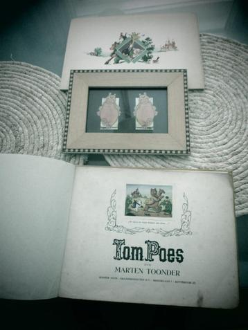 2x plaatjes albums  Tom poes/wolle klaver/schilderijtje beschikbaar voor biedingen