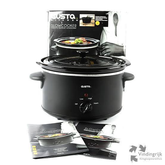 Gusta Slowcooker, Witgoed en Apparatuur, Slowcookers, Nieuw, Timer, Vaatwasmachinebestendig, Ophalen of Verzenden