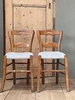 Twee antieke Franse stoeltjes, Huis en Inrichting, Barkrukken, 2 krukken, 60 tot 90 cm, Ophalen of Verzenden, Zo goed als nieuw