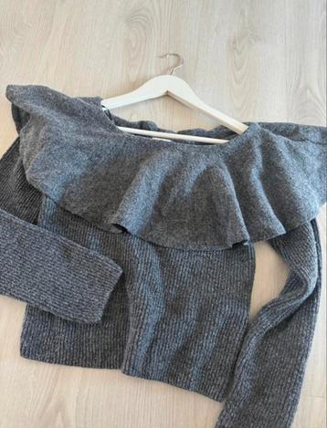 Grijze trui met ruches - H&M beschikbaar voor biedingen