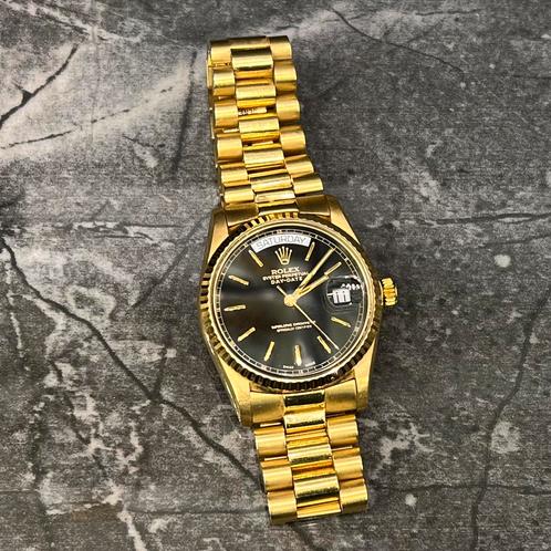 Rolex Day-Date 18k horloge goud Genève uurwerk, Sieraden, Tassen en Uiterlijk, Armbanden, Nieuw, Goud, Ophalen of Verzenden
