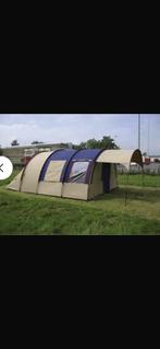 Eurotrail texas 5 katoenen 4 persoonstent, Caravans en Kamperen, Tenten, Ophalen, Gebruikt, Tot en met 4