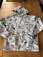 Sandro krantenknipsels Hoodie XS, Maat 46 (S) of kleiner, Ophalen of Verzenden, Wit, Zo goed als nieuw