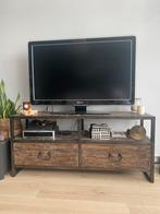 Industrieel tv meubel, Ophalen, 100 tot 150 cm, Zo goed als nieuw, Minder dan 100 cm