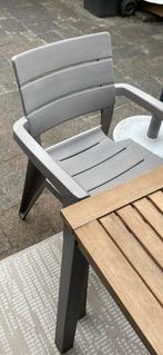 Tuinstoel Allibert bruin mocca (1 stoel), Tuin en Terras, Tuinstoelen, Ophalen of Verzenden, Kunststof
