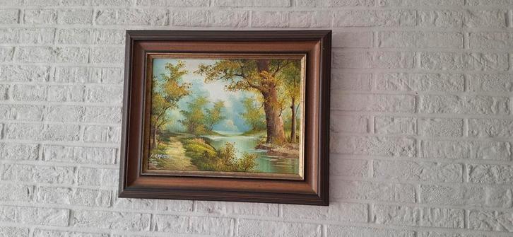 Olieverfschilderij I Cafiert - Landschap, Antiek en Kunst, Kunst | Schilderijen | Klassiek, Ophalen