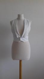 Katoenen gilet, Wit, Ophalen of Verzenden, Onbekend, Zo goed als nieuw