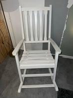Witte schommelstoel - Opknapper (wegens verbouwing), Huis en Inrichting, Stoelen, Ophalen, Gebruikt, Wit, Eén