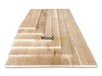 Massief eiken panelen | 25 mm | Grote voorraad | Veel maten, Verzenden, Nieuw, Hout, 20 tot 50 mm