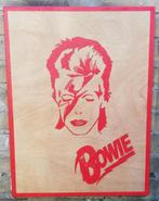 David Bowie. Acryl/paneel. 40/52 cm. Wanddecoratie., Poster, Artwork of Schilderij, Zo goed als nieuw, Ophalen