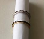 2 aanschuif ringen van Siebel 925 zilver., Sieraden, Tassen en Uiterlijk, Ophalen of Verzenden, Zo goed als nieuw, 17 tot 18, Dame