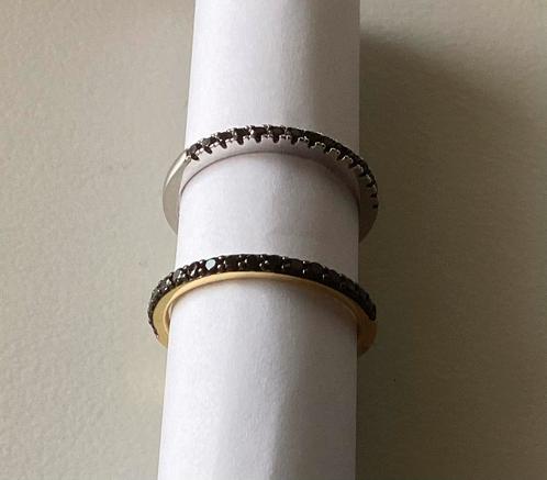 2 aanschuif ringen van Siebel 925 zilver., Sieraden, Tassen en Uiterlijk, Ringen, Zo goed als nieuw, Dame, 17 tot 18, Zilver, Ophalen of Verzenden