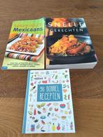 2 kookboeken (snelle gerechten + Mexicaans), Boeken, Kookboeken, Ophalen of Verzenden, Zo goed als nieuw