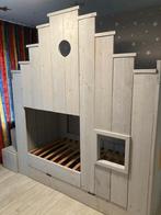 Stapelbed van Steigerhout, Huis en Inrichting, Ophalen, Gebruikt, Eenpersoons, Steigerhout