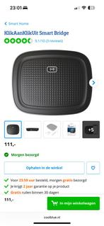 Klik aan klik uit smart bridge, Ophalen of Verzenden, Zo goed als nieuw