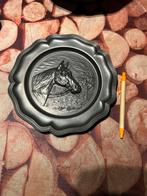 tinnenbord met paardenkop, Antiek en Kunst, Ophalen