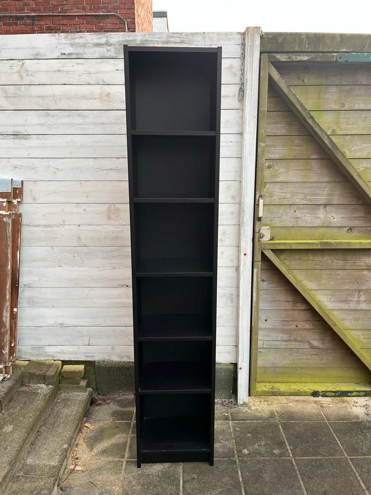 IKEA Billy Boekenkast 202x40x28cm - Zwart, Huis en Inrichting, Kasten | Boekenkasten, Gebruikt, Minder dan 50 cm, 200 cm of meer
