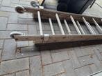 2 delige uitschuifladder 2x16 spots, Doe-het-zelf en Verbouw, Ladders en Trappen, Ophalen, Gebruikt, 4 meter of meer