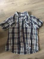 John Baner blouse korte mouw 41/42 izgs, Ophalen of Verzenden, Zo goed als nieuw, Blauw, Halswijdte 41/42 (L)