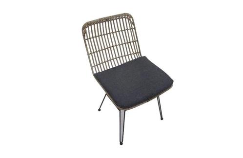 Flamingo tuinstoel | Bamboe en Wicker | Zwart, Tuin en Terras, Tuinstoelen, Nieuw, Wicker, Verzenden