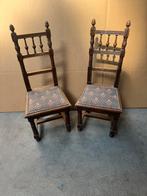 Set van 2 kinderstoelen, Antiek en Kunst, Antiek | Meubels | Stoelen en Banken, Ophalen of Verzenden