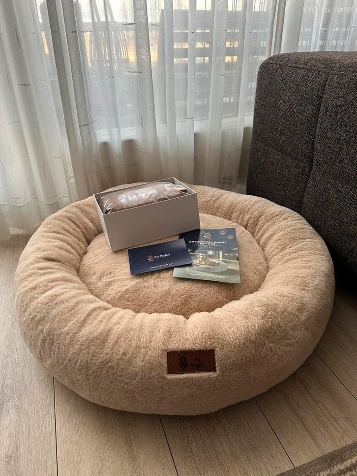 Orthopedische donut hondenmand van Pet Perfect, Dieren en Toebehoren, Hondenmanden, Nieuw, Stof, Ophalen