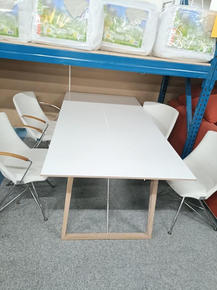 eettafel incl stoelen, Huis en Inrichting, Complete eetkamers, Zo goed als nieuw, 4 tot 6 stoelen, Ophalen