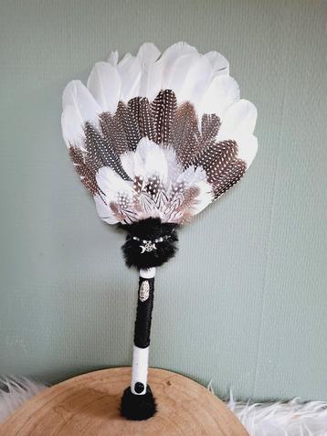 Smudge Veren Waaier zwaan, feater fan, sjamanisme beschikbaar voor biedingen