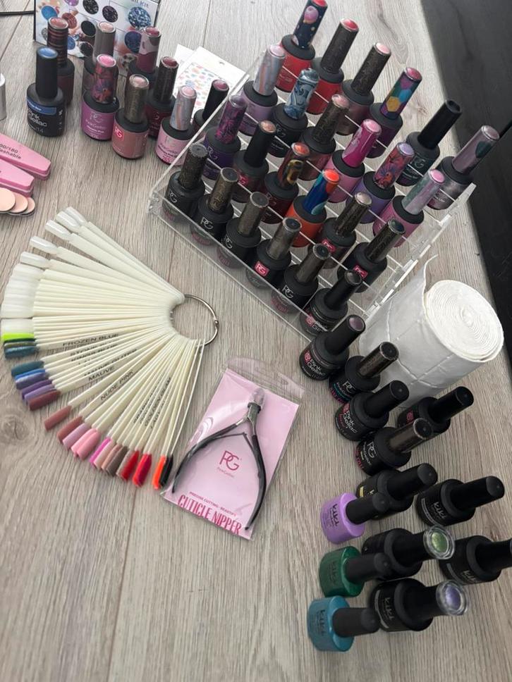 Zeer complete pink gellac / gellak set, Sieraden, Tassen en Uiterlijk, Uiterlijk | Cosmetica en Make-up, Gebruikt, Handen en Nagels