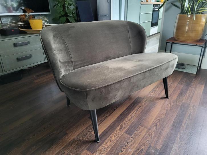 Woood 2 zits bankje Sara, Huis en Inrichting, Banken | Sofa's en Chaises Longues, Tweepersoons, Minder dan 150 cm, 75 tot 100 cm