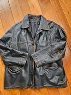 Vintage leren herenjas maat 42, Ophalen of Verzenden, Gedragen, Maat 48/50 (M), Zwart