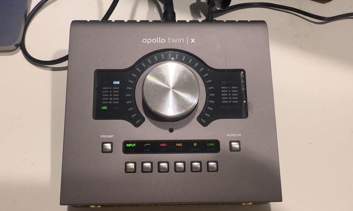 Universal Audio: Apollo Twin X + Apple Thunderbolt Adapter, Muziek en Instrumenten, Midi-apparatuur, Zo goed als nieuw, Ophalen of Verzenden