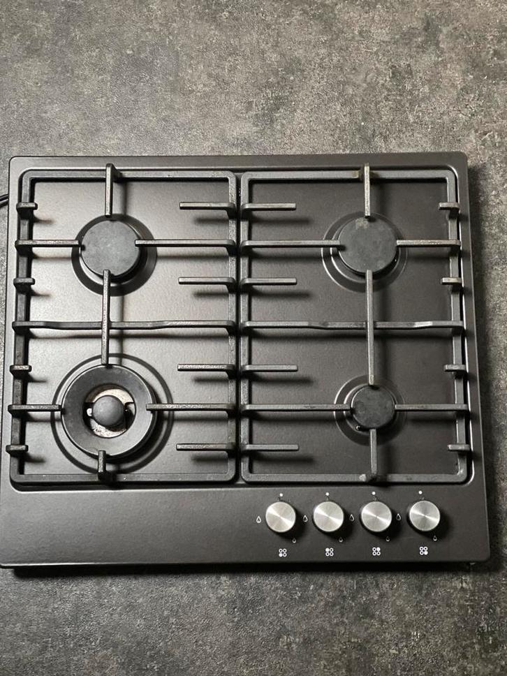 Kookplaat gas 4 pits Ikes, Witgoed en Apparatuur, Kookplaten, Gebruikt, Inbouw, Gas, 4 kookzones, Ophalen of Verzenden