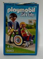 Playmobil city life 6663 meisje in rolstoel, Ophalen of Verzenden, Zo goed als nieuw, Complete set