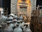 Bankje oud hout uniek authentiek decoratie chinese india pot, Ophalen, Zo goed als nieuw, Nvt, Nvt