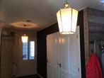 Prachtige hanglampen met 2 soorten glas, Huis en Inrichting, Lampen | Hanglampen, Ophalen, Minder dan 50 cm, Kan in elk interieur