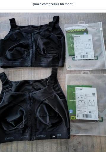 LYMED 2x compressie bh voorsluiting maat L  beschikbaar voor biedingen