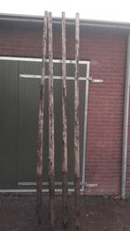 Houten Palen - boompalen - afrastering, Tuin en Terras, Palen, Balken en Planken, Ophalen, Gebruikt, Palen, Hardhout