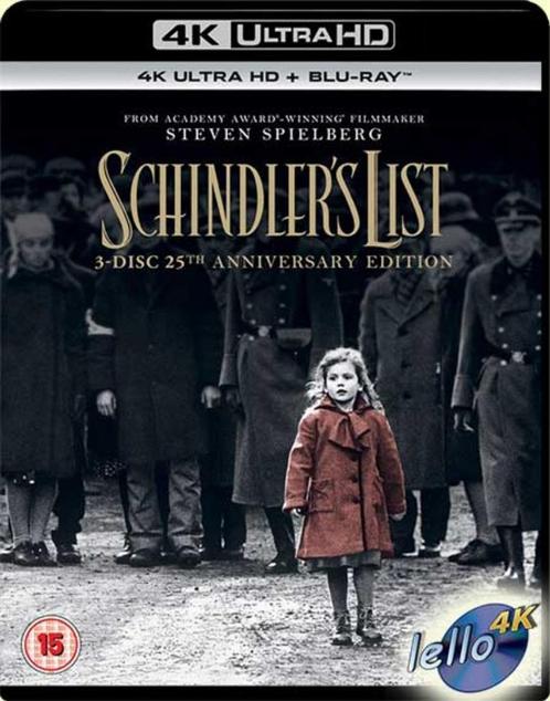 Blu-ray 4K: Schindler's List, 25th AE (1993 Liam Neeson) UK, Cd's en Dvd's, Blu-ray, Nieuw in verpakking, Drama, Ophalen of Verzenden