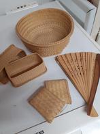 Handgemaakte rieten manden en accessoires, Ophalen of Verzenden, Gebruikt