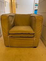 The Lodge Living Fauteuil - Olijfkleurig, Huis en Inrichting, Fauteuils, Ophalen, Gebruikt, Stof, 75 tot 100 cm