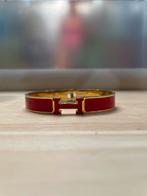 Rood met gouden Hermes armband, Sieraden, Tassen en Uiterlijk, Armbanden, Ophalen, Nieuw, Rood, Goud