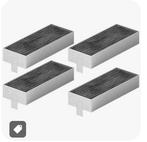 Koolstoffilter set Bosch/ Siemens HEZ9VRCR0, Ophalen of Verzenden, Nieuw