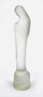Art Deco beeld Stef Uiterwaal, Madonna met kind 1929 leerdam, Antiek en Kunst, Antiek | Glas en Kristal, Ophalen of Verzenden